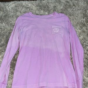 Ivory Ella long sleeve ombré purple shirt size M
